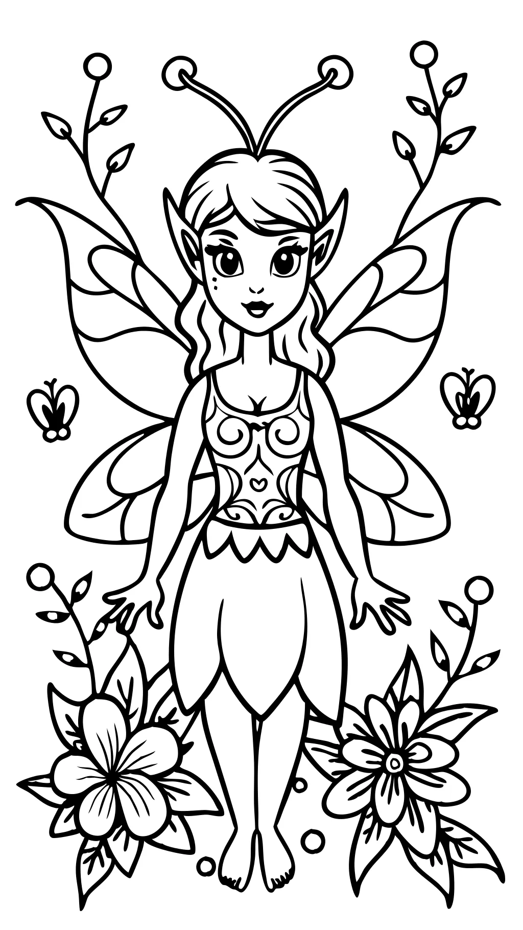 fairy coloring pages for adults